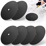 UCandy 6 pcs Ice Fishing Hole Covers, 12' Ice Fishing Hole Insulator Ice Hole Covers Lid Ice Fish Tip Ups Ice Fishing Equipment Winter Fishing Accessories for Fish Houses
