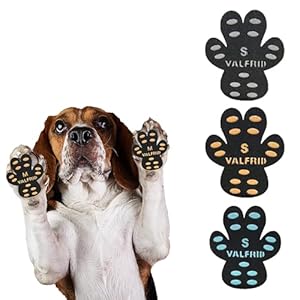 ‌VALFRID Dog Paw Pads for Dogs Traction,Toe Grips for Senior Dogs,Paw Stickers Strong Adhesive,Provides Traction on Slippery Hardwood Floor Multicolor M 48 Pieces