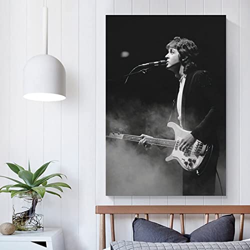 LWFBH Toile Peinture Paul McCartney Photo Print Modern Family Bedroom Decor 60 * 90cm sans Cadre - Les Beatles, Paul McCartney, John Lennon, RIngo Starr, George Harrison LWFBH Toile Peinture Paul McCartney Photo Print Modern Family Bedroom Decor 60 * 90cm sans Cadre – Image 5