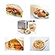 12 stück Waschbar Toast Taschen, Toasterbeutel, Waschbar Toaster Beutel, Teflon Toaster beutel, Toasterbeutel Teflon, Toastabags Waschbar für Käse-Sandwiches Würstchen Pizza Backofen Mikrowelle