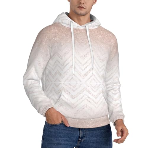 Sweat à capuche unisexe pailleté avec poche ventrale confortable