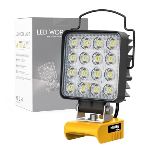 LED Work Lights for DeWALT 20V/18V Battery, Mtiolhig 29W 2900Lumens Cordless Battery Powered LED Shop Light LED Job Site Work Light Flood Light with USB Charging and Low Voltage Protection