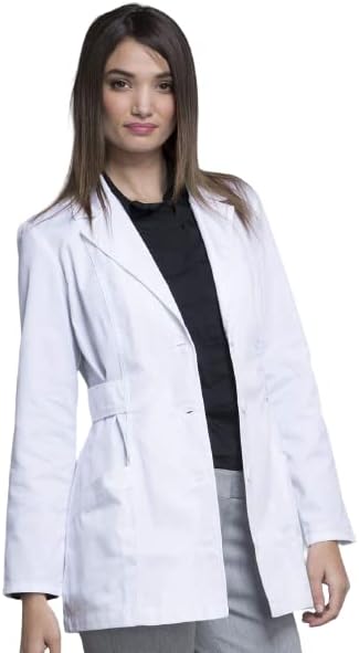 Miniatura 6 de Cherokee Abrigo de laboratorio de sarga de 30 pulgadas abrigo de consulta abrigos de laboratorio blancos para mujer 2316