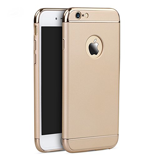 iPhone 6s Case, Acewin Ultra Thin and Slim Metal Texture Armor PC Hard Back Premium Case Cover & Skin for Apple iPhone 6 / iPhone 6s (4.7 Inch) (Gold)