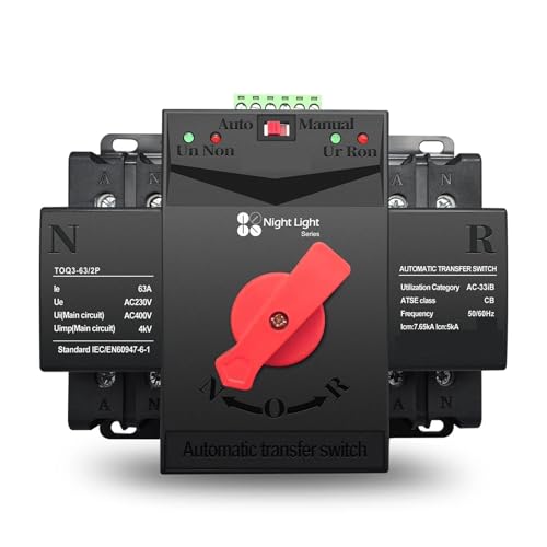 Inverseur ATS 2P 125A pour éviter les coupures de courant et protéger vos appareils 220V