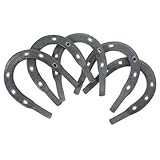 TOYANDONA Herraduras de Caballo de Hierro Resistentes, 5 Unidades Reemplazables Talla 2 Ranura, Accesorio para Establo y Equipo de Entrenamiento Ecuestre