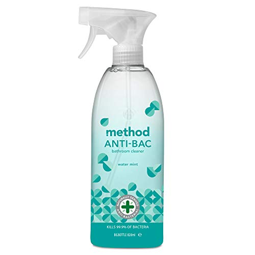 Image of Method Water Mint Anti-Bac Bathroom Cleaner, 828 ml (Pack of 8)