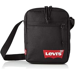 Maletin Levis Levi's Mini Crossbody Solid (Red Batwing), Hombre, Talla Única, Negro (Regular Black), Talla única