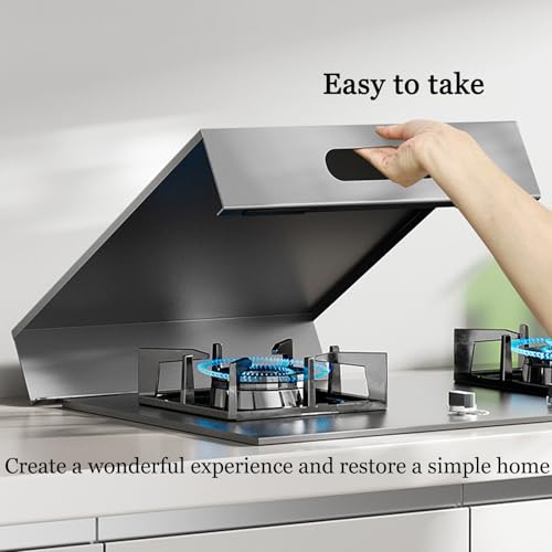 Placa de cubierta for encimera, cubierta de acero inoxidable for estufa de gas, con asa, placa de cubierta for encimera, soporte for estufa eléctrica, protección for estufa, for encimera, estufa eléct - imagen 2