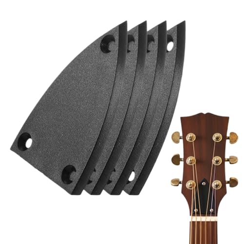 4Pcs Black Guitar Truss Rod Covers for Electric Guitars