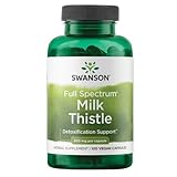 Swanson Milk Thistle - Herbal Liver Support Supplement - Natural Formula Helping to Maintain Overall Health & Wellbeing - (100 Capsules, 500mg Each)