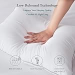 Oreillers pour dormir 4 pièces taille standard - Oreillers de qualité hôtelière avec fibre moelleuse premium - Oreillers en gel doux pour dormeurs sur le ventre, le dos et le côté