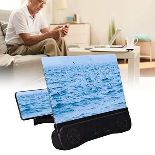 Lupa de pantalla de 12 pulgadas con altavoces duales para móvil 6
