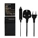 Produktbild QIAOJINLIN 2-Pack Ersatz Batterie und AC Adaptor Ladegerät Compatible für Olympus BLH-1 BLH1 BCH-1
