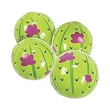 Fun Express Cactus Mini Beach Ball - 12 Pack - Pool Toys and Party Favors - VBS Vacation Bible School Supplies/Decor