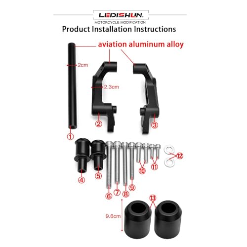 HRuizq Motorcycle Frame Sliders Guard Crash Engine Fairing Falling Protector With 790 DUKE 2018-2023 890 DUKE 2021-2023