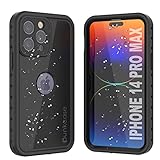 Punkcase for iPhone 14 Pro Max Waterproof Case [StudStar Series] [Slim Fit] [IP68 Certified] [Shockproof] [Dirtproof] [Snowproof] 360 Full Body Armor Cover for iPhone 14 Pro Max (6.7') (2022) [Black]