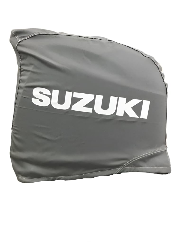 Suzuki Engine Storage Cover, Marine-Grade Vinyl, Black, Custom Fit for DF115/140B Models 2020-Current
