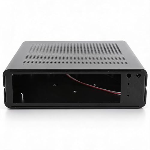 Gabinete para PC Zunate Mini ITX Gaming - Chasis HTPC de aluminio completo para placa base de 170x170 mm, diseño compacto con puerto USB 2.0 y sistema de refrigeración mejorado miniatura 1