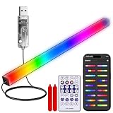 FenglinWisdom RGB LED Monitor Ambient Light Bar, 16 Inch USB Powered, APP Control & Music Sync, 16 Million Colors Dimmable, Gaming/Desk Display Backlight