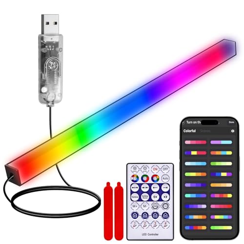 FenglinWisdom RGB LED Monitor Ambient Light Bar, 16 Inch USB...