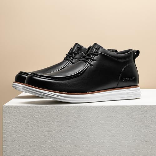 Bruno Marc Bruno Marc Men's Classic Dress Casual Chukka Boots 2.0,Size 8,Black-Pu,SBCH2402M