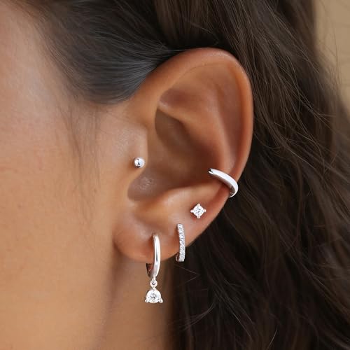 60% Off Turandoss 14K Gold Plated Hoop Earrings Set for Women