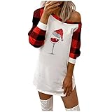 Incorra Kleid Damens Wickel Dünnee Valentinstag Soft Kapuzen-Bluse Bedruckt Langärmliges Sexye Kleider Unterdamen Work Kapuzenpulli Dünn
