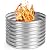 Toolterritary Fire Ring 36 inch, Round Fire Pit Ring, Raised Height 24 Inch, Sturdy Fire Ring for Outside Fire Pit, Galvanized Fire Ring for Bonfire, Barbecue