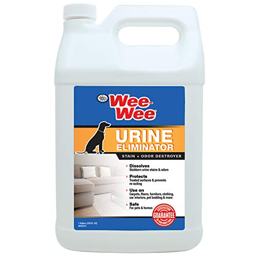 Image of Four Paws Wee-Wee Pet Stain and Odor Eliminator for Urine Stains 128 Ounces