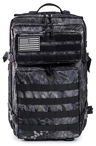 Image of QT&QY 45L Military Tactical Backpacks Molle Army Assault Pack 3 Day Bug Out Bag Hiking Treeking Rucksack