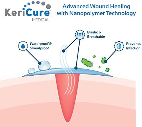 Miniatura 2 de KeriCure 's Natural Seal Spray en vendaje con alivio de picazón, barrera de primeros auxilios de 1 onza, vendaje líquido calmante, protector e