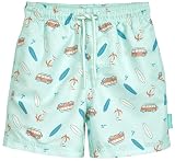 Playshoes Jungen Badehose Boardshorts, Surf-Bus, 98-104