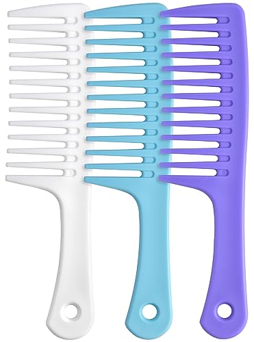 Wide Tooth comb, Large Detangling Comb for Women and Men, Durable Styling Brush for Curly, Long, Wet Hair Types - Professional Hair Care.