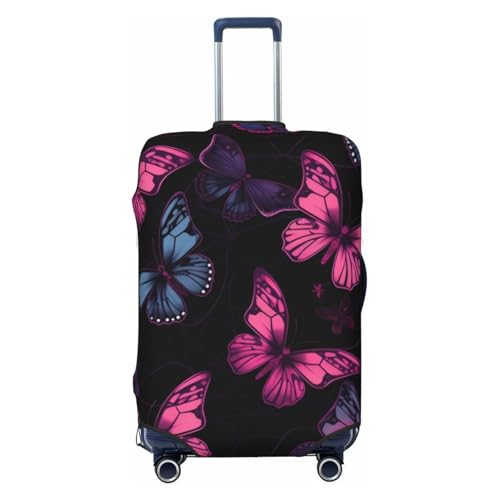Butterfly Print Luggage Suitcase Covers Elastic Washable Luggage Protector Luggage Covers For Suitcase
