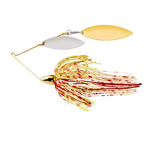 War Eagle Custom Lures We38Gw13 3/8 Double Willow Gold Frame Artificial Fishing Bait, Bleeding Shad #TOP9