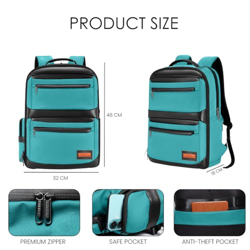 Image of Nordia Laptop Backpack - Sleek & Waterproof, Multi-Compartment Design, and Padded Straps for Work, School & Commute