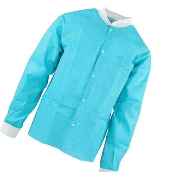Medicom 8115-C SafeWear Hipster Jackets SMS Fabric Tropical Teal Large 12/Pk