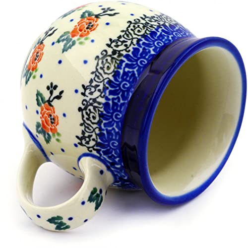 Polish Pottery Bubble Mug 8 Oz Pasadena Delight #TOP2