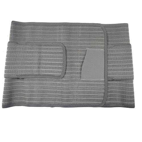 Image of UPGENT Postpartum Back Brace Lumbar Support Belts for Women Plus Size Widened Waist Trainer Shaper Belly Band Compression Abdominal Strap Corset(Dark Gray,Medium)