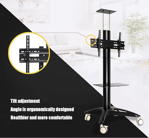 Soporte móvil universal para TV con ruedas miniatura 3