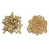 Lord of Battles Mushroom Head Rivets - Heavy Duty Solid Rivets Perfect for Wood, Metal, Leather & DIY Projects, Plate Armour or Helmets Repair (Mushroom Head - Set of 50, 10mm)