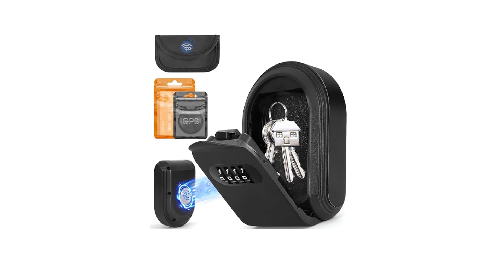 Amazon.com: Magnetic Key Box Hider Under Car with 4 Digit