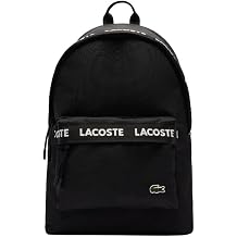 Lacoste Neocroc Logo Backpack, Black Ribbon, One Size