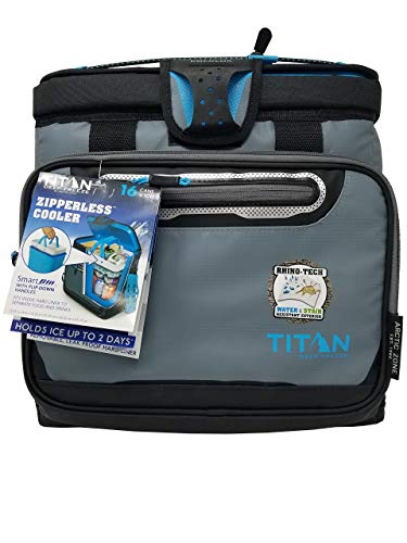 Preisvergleich Produktbild Titan Deep Freeze zipperless Kühltasche von Arctic Zone mit Smart Bin Grau
