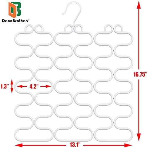 Deco Brothers Scarf Hanger for Closet, 23 Loop, White by Deco Brothers - Image 6