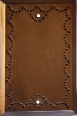 Fine Crafts Imports Single Cover Antique Tin Switchplate