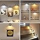 Lightsjoy LED Bilderleuchte Kabellos 6Pack Bilderleuchte Akku USB Aufladbar Schwarz Bilderrahmen Beleuchtung mit Fernbedienung, 3 Farbtemperaturen Dimmable Dart Bilderlampe Magnetische mit Timer