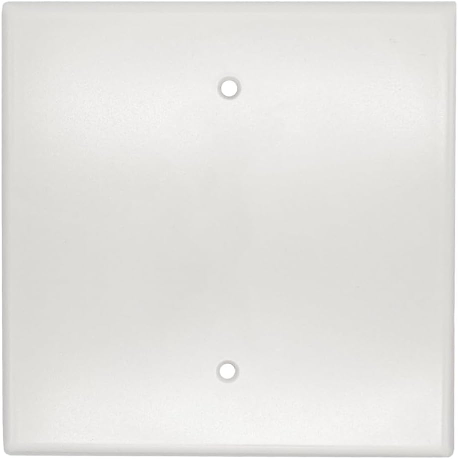 Jumbo Over Sized Wall Plate, Polycarbonate, Paintable Switch or Outlet Cover (1, Blank)