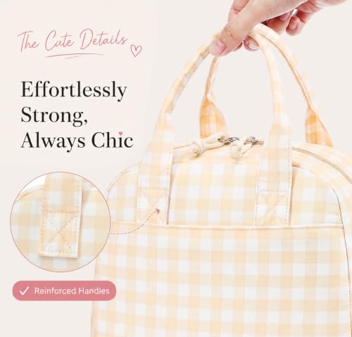 Image of LOVELYWIND Lunch Box for Women Cute Lunch Bags for Women Lunch Tote Bags Reusable Insulated Lunch Box Large Capacity Reusable Insulated Cooler for Work or Travel Gifts or Beach